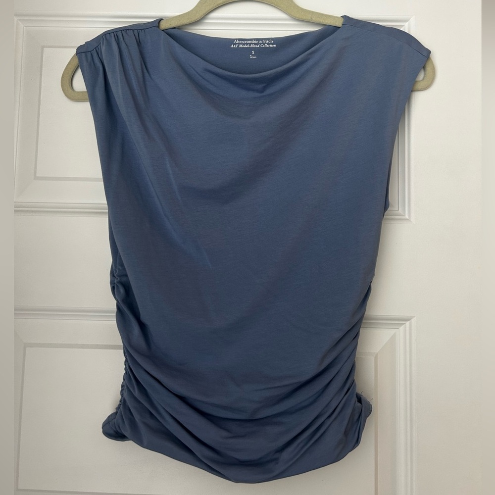 Abercrombie & Fitch Slate Blue Modal Top